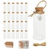 LOYONAL Mini Boccette Con Tappo Sughero, 24 Pezzi 30ml Bottigliette Di Vetro Piccole, Fiale Con Tappo Sughero