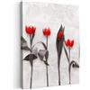 MuchoWow© Stampe su Tela Foto Quadri Moderni Camera da Letto Canvas Quadro | 30x40 cm - Salotto Decorazione Parete con Fiori - Tulipani - Marmo