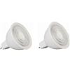 Welsun - Lotto di 2 lampadine LED MR16 24V 5W - equivalenti a 50 W, base GU5.3 - per casa, incasso, accento, binario, colore: bianco caldo