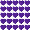QUARKZMAN Cuore in Feltro Pom Pom Cuori per Decorazioni Creazione San Valentino 3cm x 3cm per Decorazioni Domestiche Feste Artigianato Arte, Viola, Confezione da 100