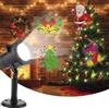 Langubaby Proiettore Natale Esterno Motivi Babbo Natale e Albero LED Interno IP65 Impermeabile Decorazione Natalizia per Casa Giardino Festa