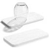 Generic Confezione da 2 vassoi assorbenti per l'acqua, per lavandino del bagno, sottobicchieri in diatomite ad asciugatura rapida, per sapone per le mani e bottiglie di cosmetici, organizer per doccia, 7,9 cm