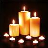 Luna24 simply great ideas... Quadro su tela a LED con 9 candele, 30 x 30 cm, funzionamento a batteria, immagine decorativa