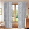 YSTELLAA Tende Per Interni Semitrasparente 2 Pezzi, 70x150cm, Tende Classiche In Pizzo, Curtains Voile Con Tasca, Leggere Morbida Per Camera Da Letto E Per Salotto, Grigio Chiaro