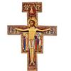 Holyart Crocifissi in legno: Crocifisso legno San Damiano misure diverse, 17 cm (6.69 inc.)