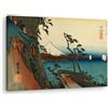 Artenor Quadro Hiroshige Utagawa Passo Satta, Yui, 30 x 20 cm - Made in Italy, Quadri Moderni Soggiorno, Camera da Letto, Cucina, Poster da Parete, Decorazioni Casa