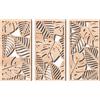 Rongxze Arazzo bohémien - 3 motivi a foglia - Decorazione bohémien (40 x 20 cm) - Arazzo da parete - Stile naturale per soggiorno / camera da letto