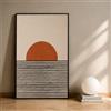 ComfortHome® Kairos Collection - Quadro Astratto Moderno per Arredo Design Contemporaneo - Carta 250 g/m² Satinata - Poster A2 42 x 59,4 cm Senza cornice (Sole)