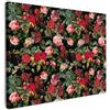 MuchoWow© Stampa su Tela Quadri da Salotto Moderni Soggiorno Canvas per | 80x60 cm - bagno Foto Decorazioni Parete con Fiori - Vintage - Rose