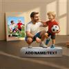 GMDLSK Figurine Cartoon Personalizzata con Foto - Decorazione da Scrivania in Acrilico - Regalo Originale per Coppie, Famiglie e Amanti degli Animali