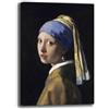 Printerland Quadro Moderno VERMEER RAGAZZA ORECCHINO DI PERLA Quadri moderni da Parete Stampa su tela Canvas Decorazione muro Murale pittori arte Soggiorno Arredo Camera da letto Cucina (Vermeer, 30x40 cm)