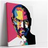 Artis Laboratory Poster Ritratto Moderno Steve Jobs 100x150cm - Stampa su Tela Artistica SENZA CORNICE, Quadri Moderni Soggiorno, Arredo Casa Ufficio, Eco-Friendly, Made in Italy
