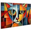 islandburner Quadro su tela Gatto astratto stile pittura Pablo Picasso Pet Art JBZJ Quadri Stampe Immagini Murale Decorazione da parete
