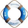 Fangoo 30cm Salvagente Nautico Decorativo da Parete Decor Porta a Muro per Casa Tema Spiaggia Decorazione Domestica stile mediterraneo artigianato in schiuma decorazione per caffetteria