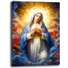 Printerland Quadro Moderno Verticale Sacro Cuore di Maria Quadri moderni di tela canvas da Parete XXL grande Capezzale Stampa su tela Camera da letto Decorazione Muro Soggiorno Arredo Cucina (50x70 cm, 7)