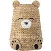 Bloomingville Mini Timone - Cestino con coperchio, in giacinto d'acqua, T40 x 57 cm, 280 ml