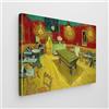 Giallobus - Quadro - Vincent Van Gogh - Art Van Gogh - Tela Standard - 70x50-22 - Il caffè di notte - Pronto da appendere - Quadri moderni per la casa
