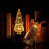 AMONIDA Lampada a LED con Fuochi d'artificio, Lampadine a LED con Copertura in Vetro Vintage a Forma di Globo Colorato Placcato Argento per la Festa (579)