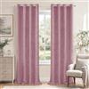 Ystyle Tende Oscuranti per Interni 2 Pezzi, 140x280 CM, Rosa | Tende con Anelli Velluto Moderne, Tenda Termica Isolante Freddo e Caldo, Curtains Ideali per Camera da Letto e Soggiorno