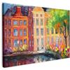 MuchoWow© Quadri Con Cornice Decorazione Quadri Per Camera Da Letto | 30x20 cm - Quadretti Da Parete Moderni Quadro Moderno Soggiorno Grande FotoPittura ad olio - Amsterdam - Arte - Colorato