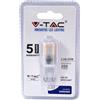 V-TAC Lampadina LED 2,5W G9 Chip Samsung A++, Bianco Naturale