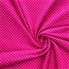 Generico Tessuto Cotone 100% a Pois- 100 cm x 148 cm Stoffa per Cucito, Tessuti al metro, Stoffa cotone al metro, Cotoni per cucire (18 colori disponibili) (Fucsia)