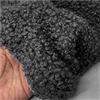NIANTONG Sherpa Fleece Tessuto In Pelliccia Sintetica di Pecora al Metro Tinta Unita Morbido Tessuto 150x100cm per Giocattoli, Copridivano, Appeal, Artigianato Costume(Color:nero)