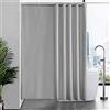 Furlinic Tenda Doccia Antimuffa Tessuto in Poliestere Grande Tende Doccia Impermeabile Lavabile Grigio Tenda Vasca da Bagno con 12 Ganci 200x200cm.