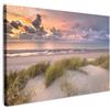 MuchoWow© Quadri Camera Da Letto Stampe Da Parete Quadro Su Tela Moderni | 120x80 cm - Decorazioni Murali Soggiorno Foto Quadretti Ingresso CasaTramonto - Duna - Spiaggia - Piante - Mare