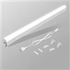 BOYIR LED Sottopensile Cucina con Interruttore 14W 88.6cm 1400lm Luce LED Sottopensile Bianco Naturale 4000K Lampada Sottopensile Super Luminoso per Cucina Camera da Letto Bagno Libreria