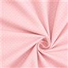 Generico Tessuto Cotone 100% a Pois- 100 cm x 148 cm Stoffa per Cucito, Tessuti al metro, Stoffa cotone al metro, Cotoni per cucire (18 colori disponibili) (Rosa chiaro)