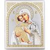 NKlaus - Madonna di Vladimir - Icona in legno 15x18cm benedizione cristiana - Iconografia 16566