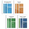 mojoliving Set di Poster Tennis Immagini di Città Arte Murale Design Minimalista Melbourne Parigi Londra New York Decorazione per Soggiorno Ufficio Palestra