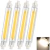 Homesally Lampadina LED R7S 118mm 20W Dimmerabile, Lampadina Lineare a Filamento COB, Tipo chip, Luce a Doppia Estremità, Sostituzione Alogena 200W, 360 Gradi per Proiettore,Natural white,118mm 20W 4Pcs