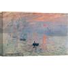 ART PRINT CAFE' Stampa su tela Monet, Impressione, Sole nascente, 60x40 | Stampe quadri famosi, stampe da parete