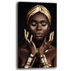 Printerland Quadro Moderno Donna Ragazza Africano Quadri moderni Etnici soggiorno da Parete XXL grande Stampa su tela Canvas Decorazione Murale muro Arredo Camera da letto Cucina (6, 50x100 cm)