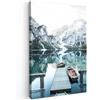MuchoWow© Quadro Camera Da Letto Quadri Soggiorno Decorazione Parete Quadri | 40x60 cm - Moderni Su Tela Stampe Foto Con Cornice Quadretti Poster Casa Natura - Montagne - Neve - Foresta - Barca