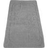 Casatessile Carezza Tappeto Bagno cm 65x120 Tappetino Bagno Grande, Assorbente in Cotone e Lavabile in Latrice - Grigio
