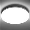 genatu Plafoniera LED Soffitto Bagno IP65, 17W 2335lm (150W Eq.), 4000K Bianco Naturale, Ø22cm Rotondo