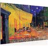 Runa Art Vincent Van Gogh Quadri Soggiorno Grande L'arte Terrazza del caffè la sera 120x80 cm 3 Pezzi Decorazione Murale 040531c