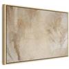 murando - Quadro Moderno Soggiorno, Astratto Foglie Delicate Beige 120x80cm | Chiodi Inclusi, 1 Pezzo, Pannelli Decorativi per Pareti, Decorazione da Parete, Resistenti Allo Sbiadimento