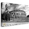 Wallazz Quadro su Tela Lazio - Quadri Moderni Soggiorno - Roma, Colosseo, Trastevere, Ponte Milvio - Stampa su Tela - Quadro Moderno Soggiorno 70x140cm