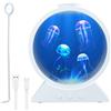 mumisuto Lampada Medusa, 7 Colori, 2 Modalità LED Jellyfish Lamp Lampada Acquario Meduse, Luce Notturna Bambini per Decorazione di Casa, Ufficio, Idee Regalo Donna Uomo Amica Compleanno (Bianco)