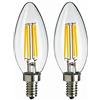 ANTYX Lampadina a LED 12v 4W 400Lm DC 12Volt a Bassa Tensione Base E14 (2700K Bianco Caldo) 40W equivalente - Sistema di Alimentazione a Batteria da 12 Volt Illuminazione Solare off-Grid - Confezione