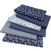 aufodara 6 Pezzi 50 x 80 cm Tessuto Artigianale Tessuti Tessuto Cotone Grande Stoffa Patchwork Cucito Creativo Stoffe a Metro Materiali per Hobby Creativi Fatto a Mano (Blu Navy)