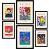 Nacnic Set di 6 Poster di Henri Matisse. Celebrazione. Stampe di fauvismo e arte astratta per l'interior design e la decorazione. A3 & A4, senza cornici.