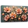 Printerland Quadro Moderno soggiorno FIORI Rosa Astratto Quadri moderni da Parete grande Stampa su tela Canvas Decorazione Murale muro Arredo Camera da letto Salone (4, 40x70 cm)