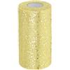 PATIKIL Tulle In Rotoli 15 cm x 45 Metri Rotolo di Tulle Giallo Chiaro | Per DIY Gonna Tutu Artigianato Decorazioni Matrimonio Feste, Tessuto Brillante Nastro Rete Paillettes