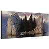 Generico Arnold Böcklin - L'isola dei morti - stampa su tela con telaio in legno - 80x40 cm