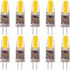 Generic Lampadina 6W di G4 LED, lampadine 10pcs LED, 600LM, 6W equivalente a 60W alogeno, AC220V-240V, Angolo di Fascio di 360 ° per Illuminazione Domestica(Warm White 3000k)